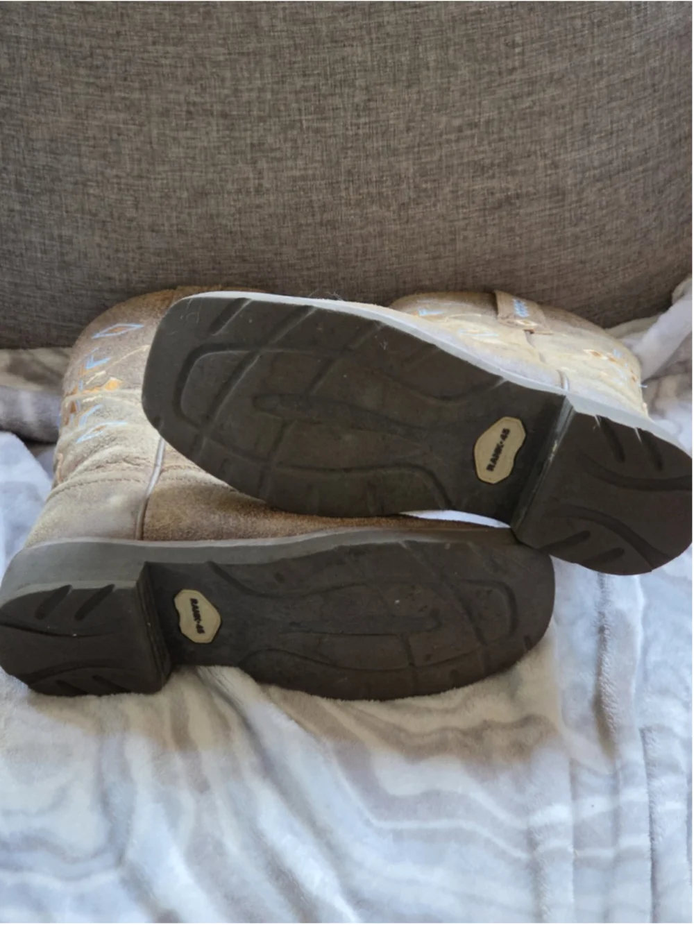 Rank 45 Xero Gravity Aquinnah Western Performance Boots Suede Square Toe Size 7B